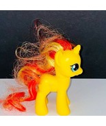 My Little Pony Sunset Shimmer Teal Eyes Orange Yellow Hair 2010 Toy Figure - $11.88