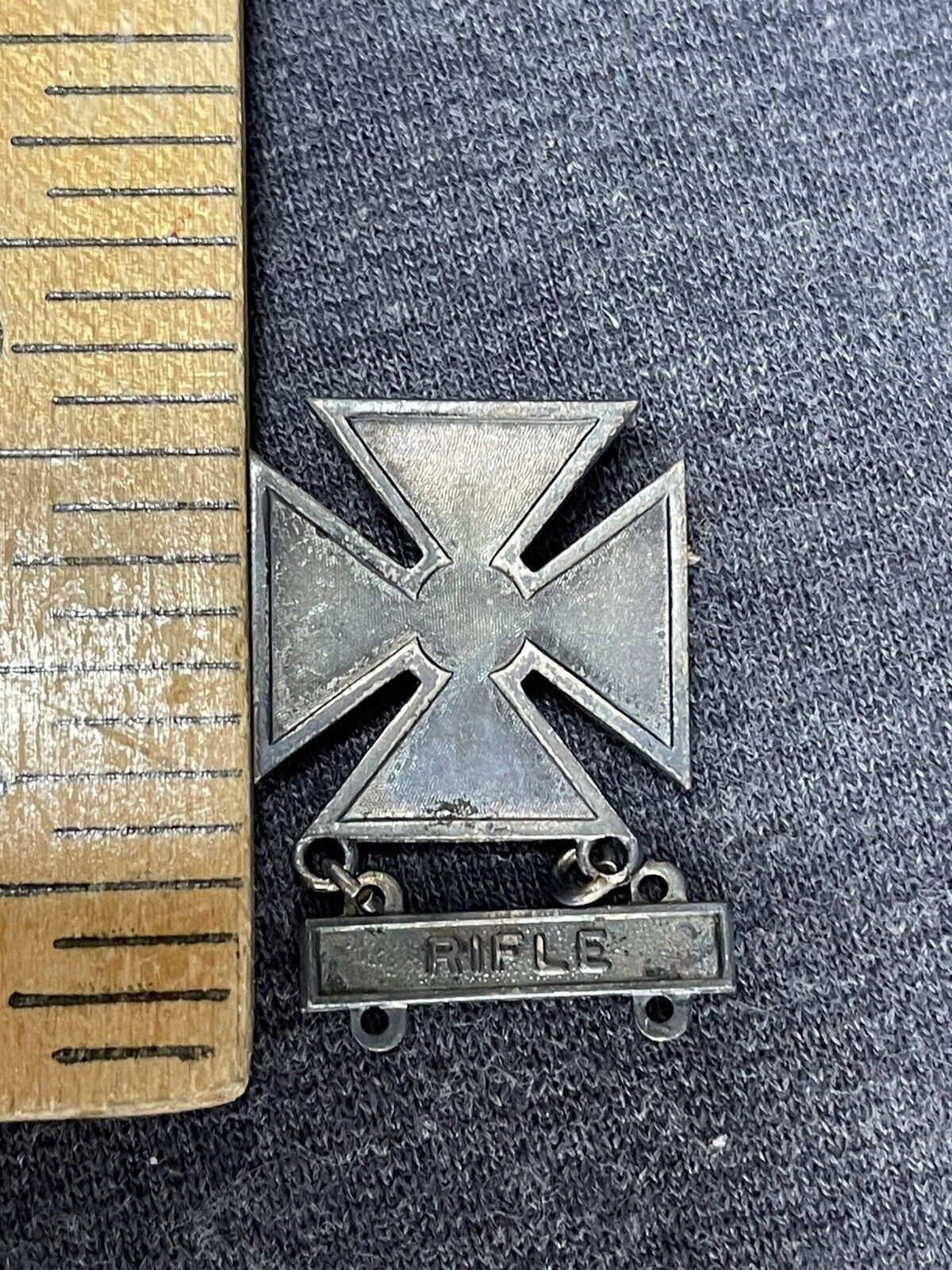 WW2 US Army Iron Cross Sharpshooter Badge Lapel Hat Pin Rifle Bar ...