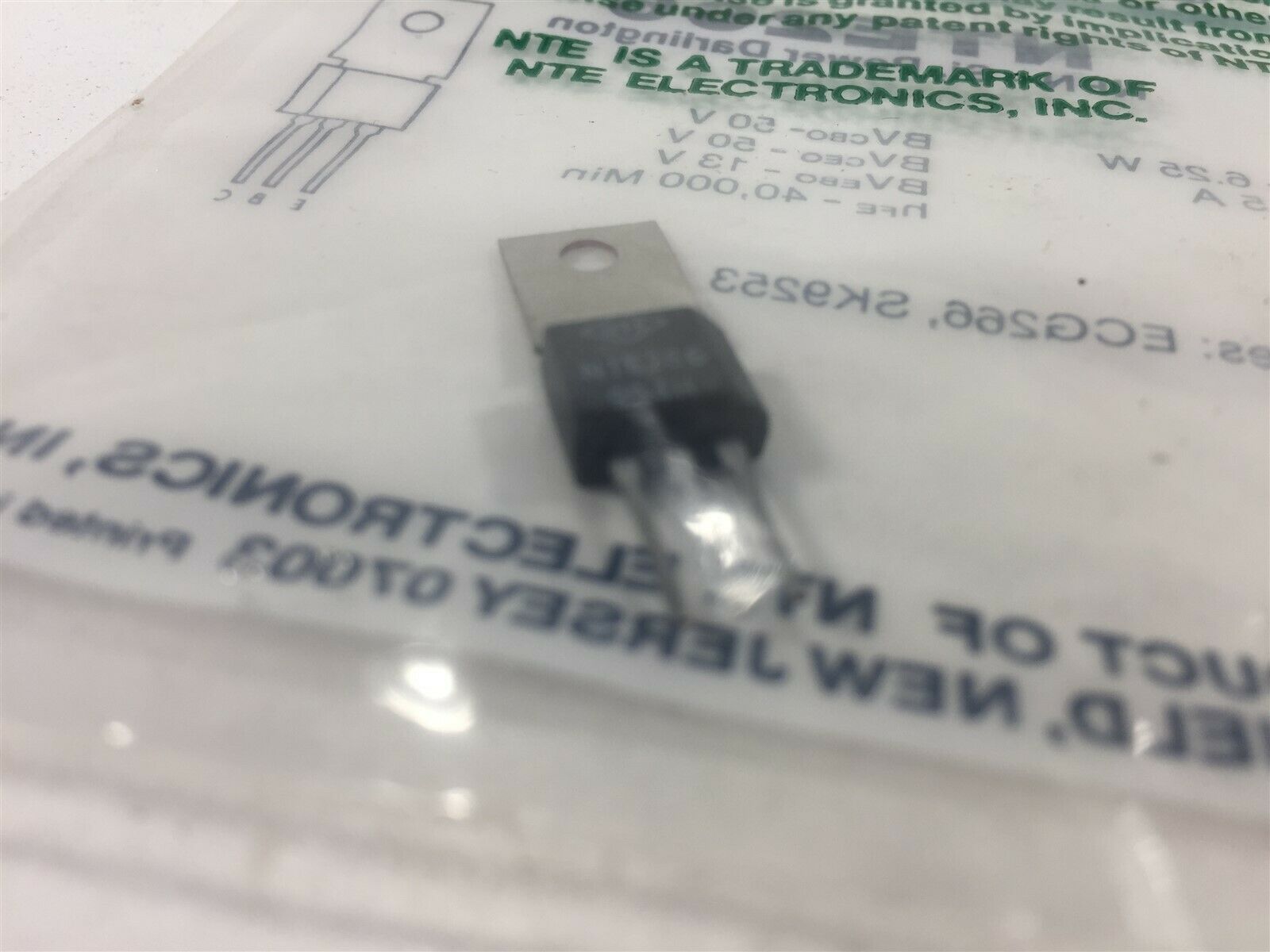 (1) NTE NTE266 Silicon NPN Transistor Darlington Power Amplifier