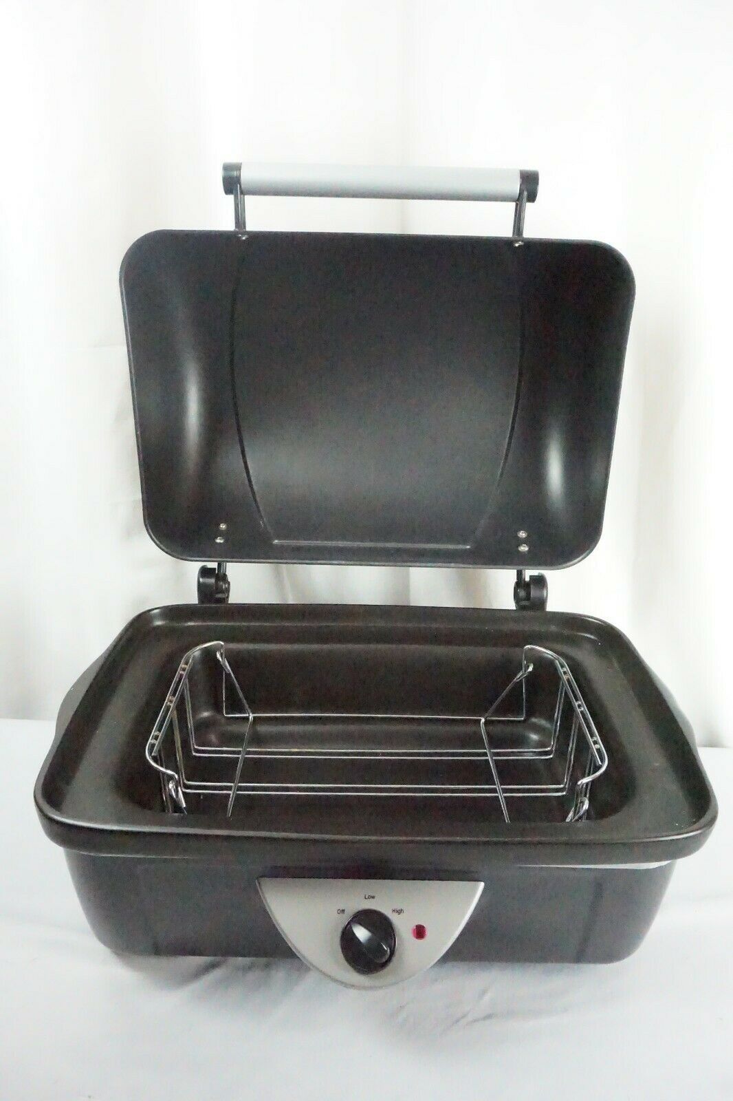 RIVAL Crock Pot BBQ Pit Indoor Countertop Slow Roaster Meat Cooker