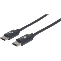 Manhattan 354875 USB-C Male to USB-C Male Cable, 6ft - $19.25