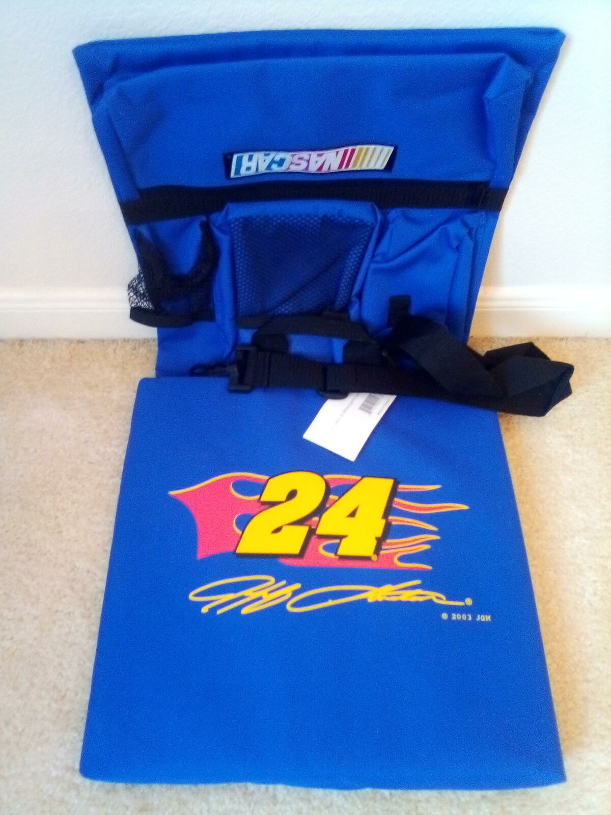 Jeff Gordan 24 Nascar Pack Stadium Seat Cushion Lots Of Pockets RacingNASCAR