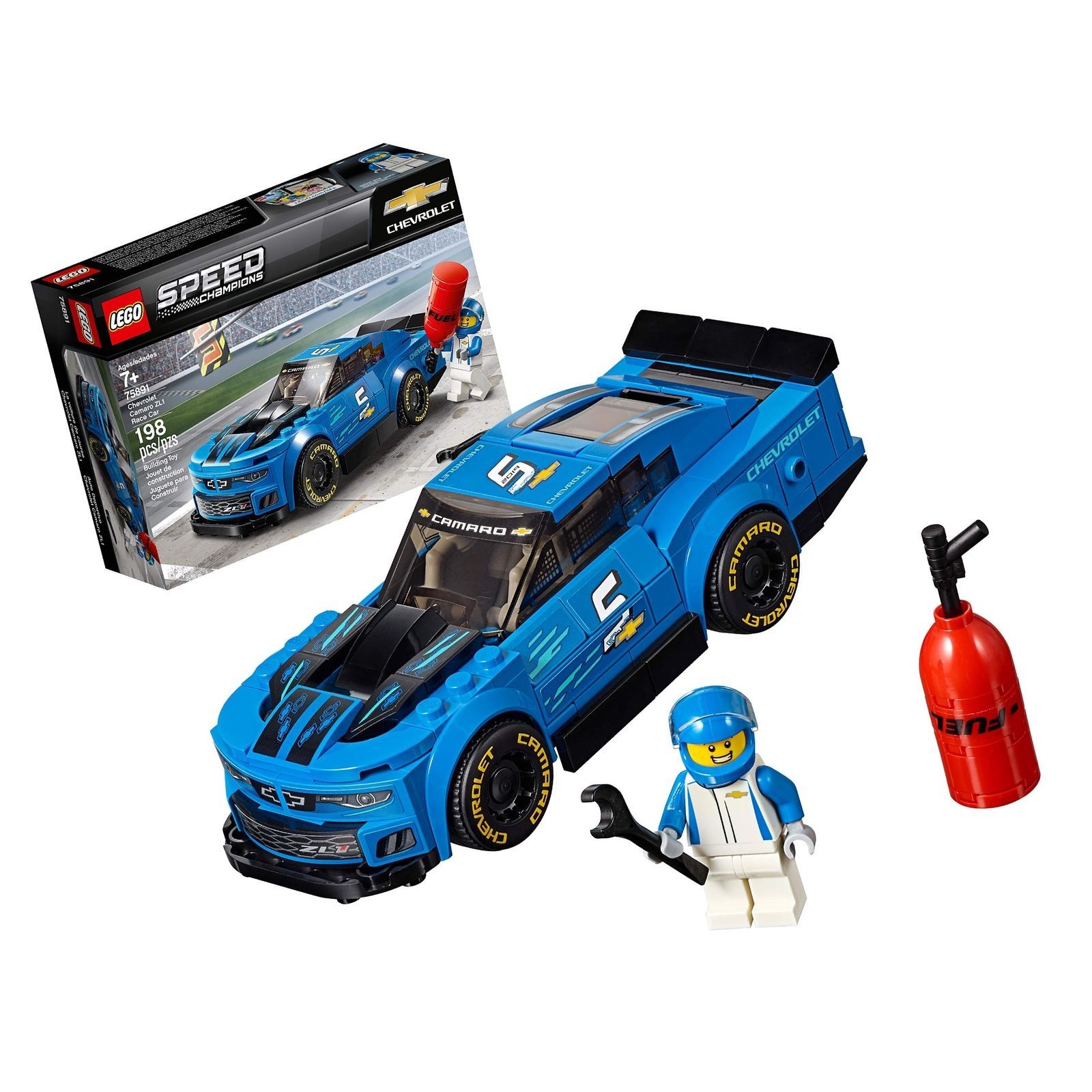 LEGO Speed Champions Chevrolet Camaro ZL1 Race Car 75891 Building Kit ...