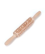 Wooden Engraved Embossing Rolling Pin for Baking Embossed Christmas Cookies - $12.13