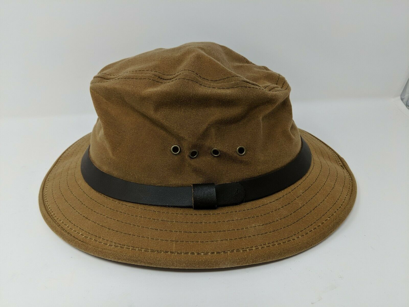 Filson Waxed Oil Cloth Coated Canvas Fedora Hunting Outdoor Hat Size ...