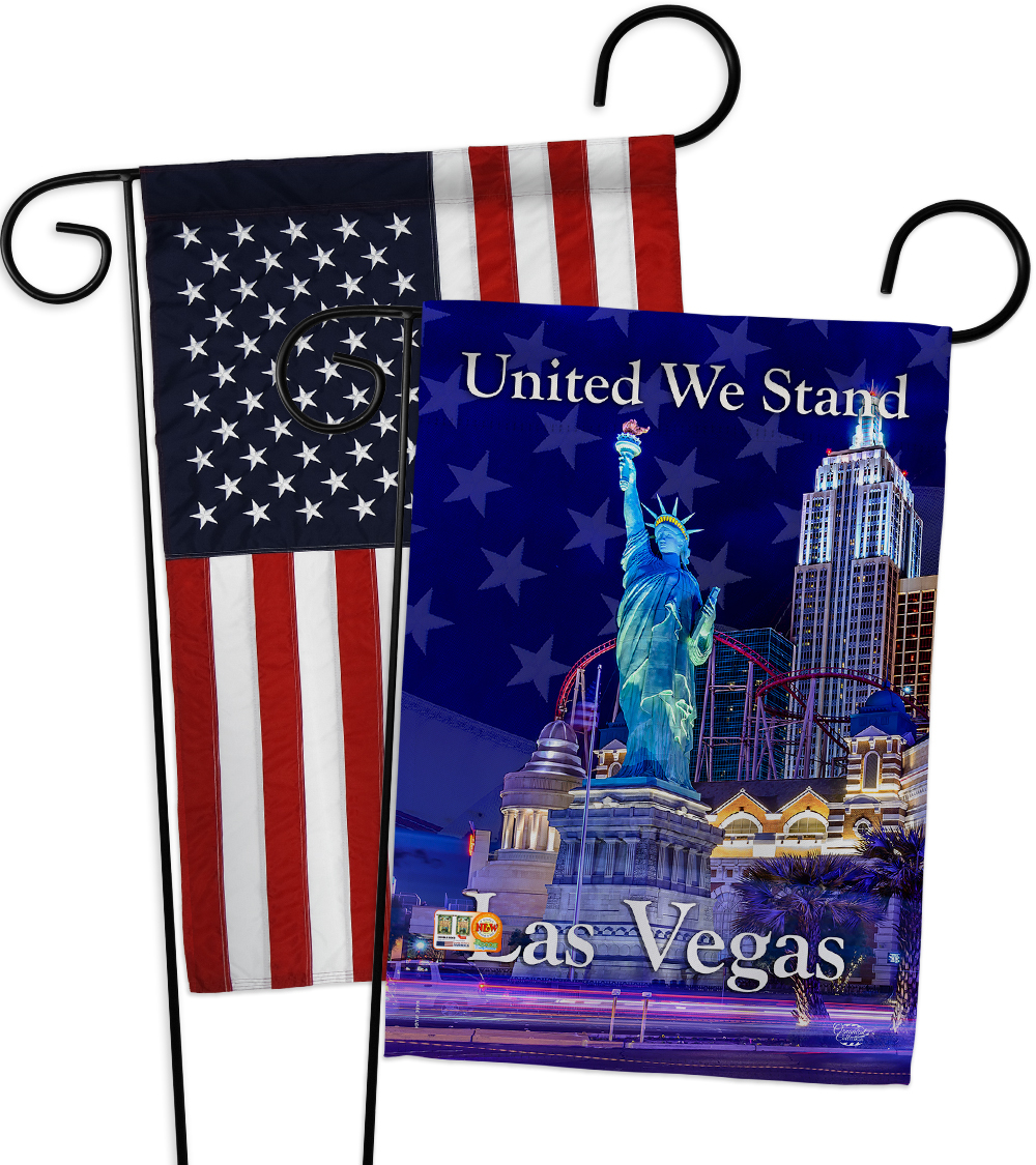 Untied We Stand Las Vegas - Impressions Decorative USA - Applique Garden Flags P - $30.97
