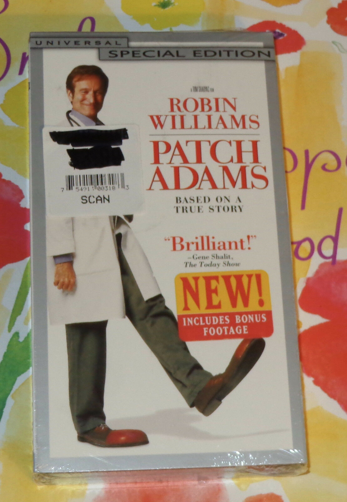 Patch Adams (VHS, 1999, Extra footage/ Special Edition) New In Sealed