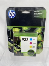 Original HP 933 Tri-Color CMY Cyan Magenta Yellow Ink Cartridges - $9.49