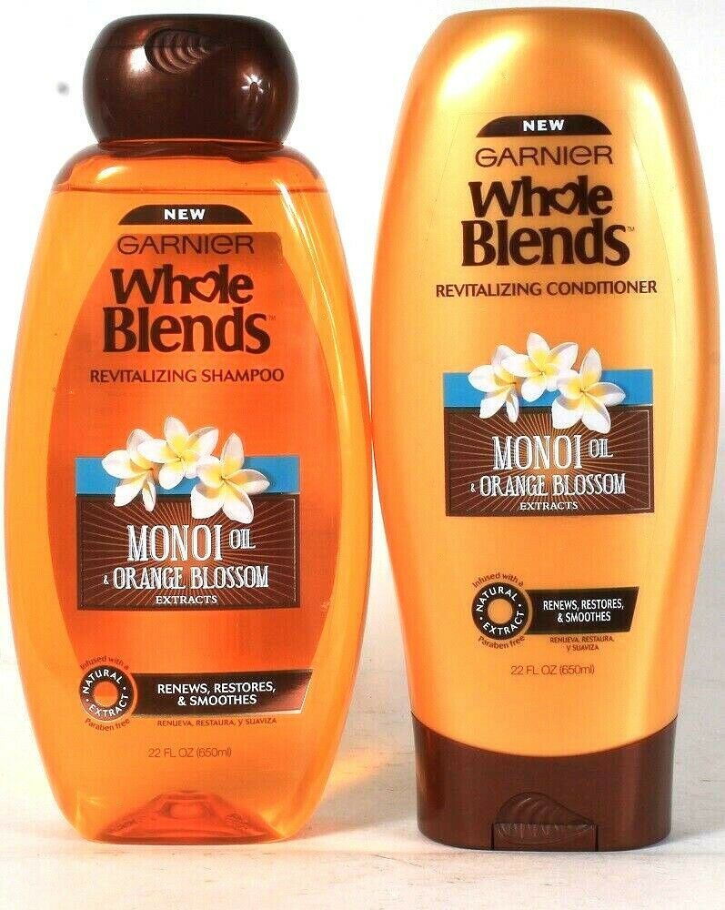 Garnier 22 Oz Whole Blends Monoi Oil & Orange Blossom Shampoo