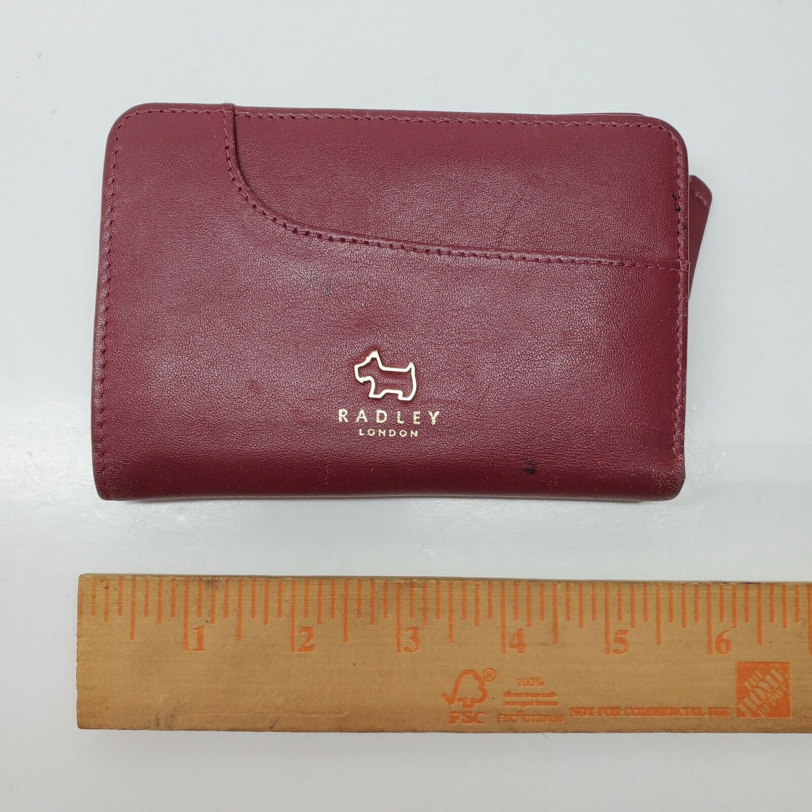 Radley London Zip Around Wallet Red Leather Clutch Purse Women's Bags