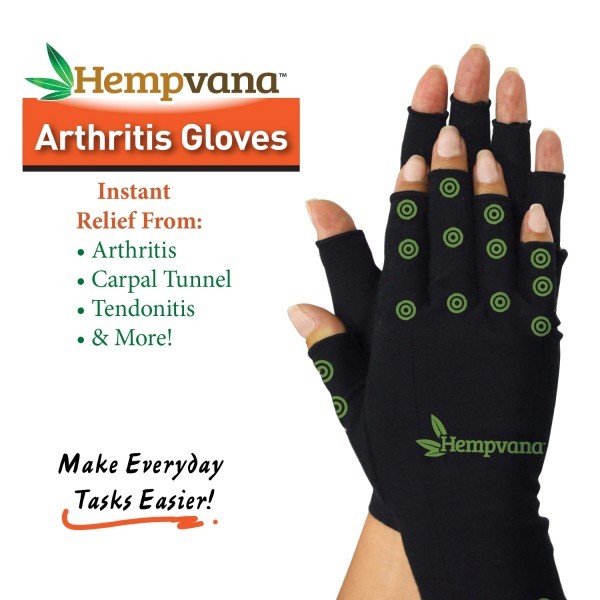 Hempvana Hands Arthritis Gloves As Seen On TV Cannabis Sativa Hemp