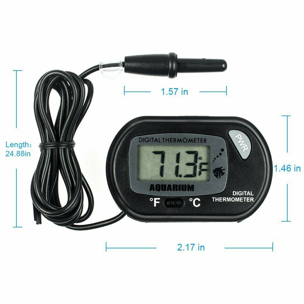 LCD Digital Aquarium Thermometer Fish Tank Water Terrarium Temperature