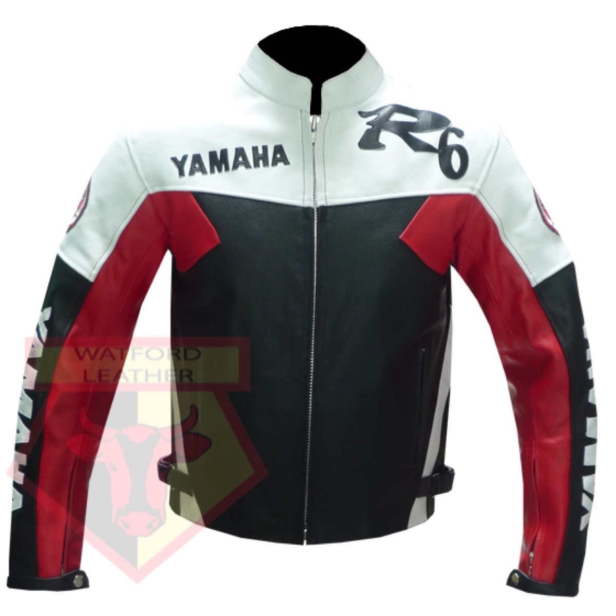 Primary image for YAMAHA R6 RED MOTORCYCLE MOTORBIKE BIKERS ARMOURED COWHIDE LEATHER JACKET