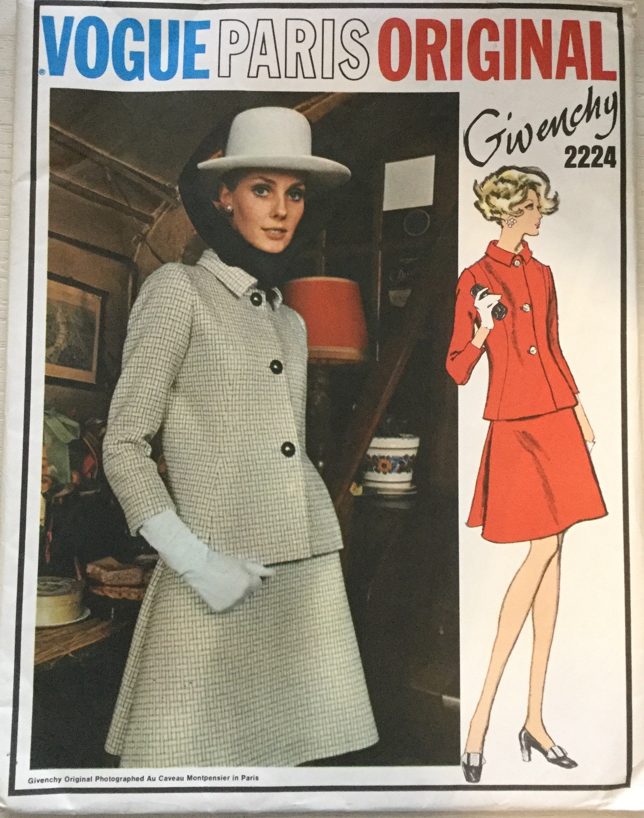 Vogue 2224 Misses' Vintage Paris Original Suit by Givenchy Size 14 ...