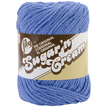 Lily Sugar&#39;n Cream Yarn - Solids-Blueberry - $6.89