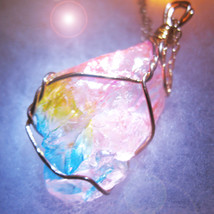 FREE W $35 Haunted CRYSTAL NECKLACE 27X SPIRIT CALLER  COMMUNICATION MAGICK - Freebie