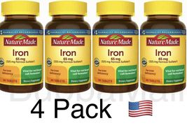 Nature Made Iron 65 mg, Dietary Supplement - 365 Tablets (Pack of 4) - $55.95