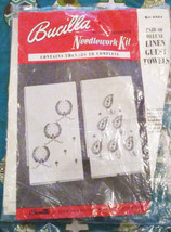 BUCILLA Needlework Kit 2924 Pair of Deluxe Linen Guest Towels NEW Sealed... - $18.99