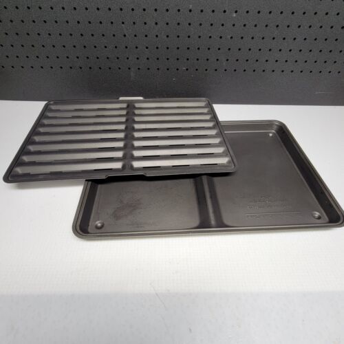 Ronco Showtime Pro 6000 Rotisserie Drip Pan Tray Bottom And Grate Clean 