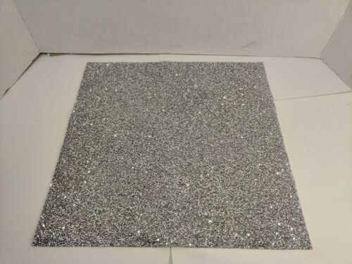 8x Silver Rhinestone Square Placemat Sparkles Home ...