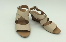 Franco Sarto Womens Shoes Danelle Tan Wedge Sandal Size 8M  - $15.99
