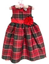 Blueberi Boulevard Girls Casual Dress Check Red Sleeveless Size 6 - $16.48