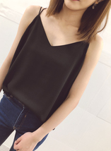 Summer V-Neck Chiffon Top Silver Gray Wedding Bridesmaids Chiffon Tops US0-IS12 image 7