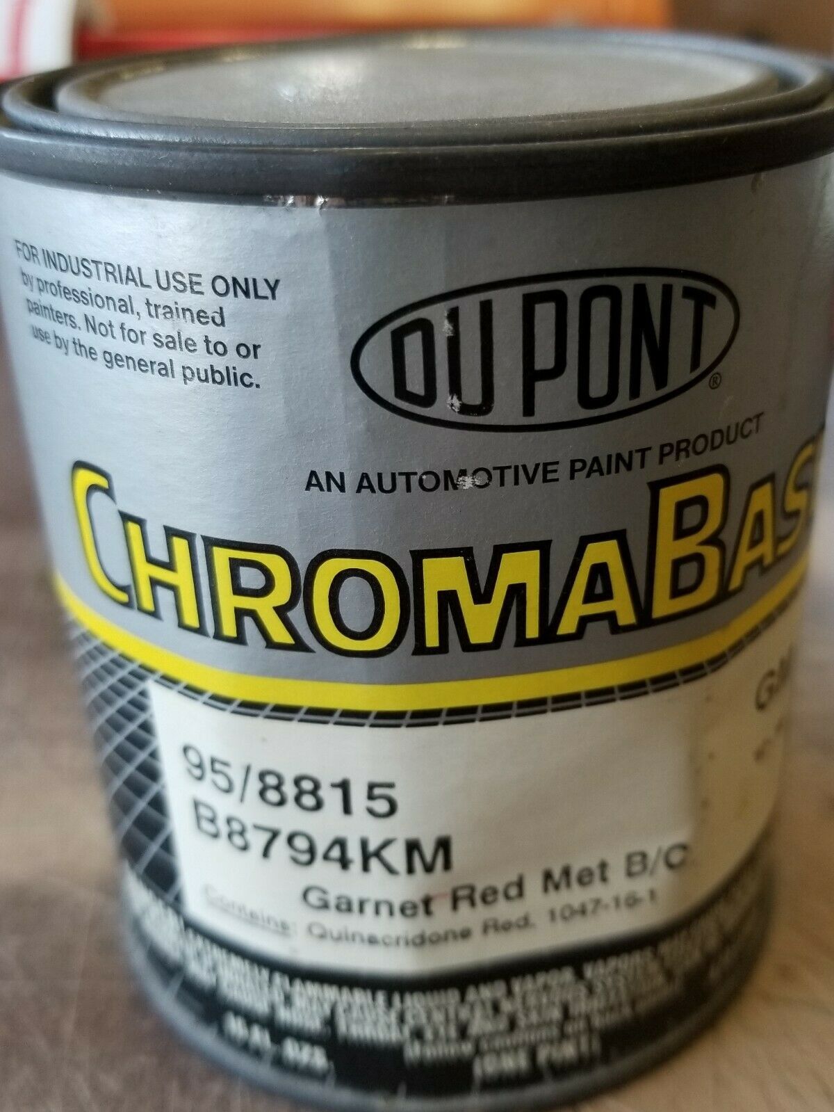 CHROMABASE RED BASECOAT GM 94/8815 8789 AUTO PAINT RESTORATION
