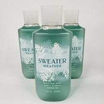 Set of 3 Sweater Weather Shower Gel Body Wash Bath Body Works Full Size ... - $28.95