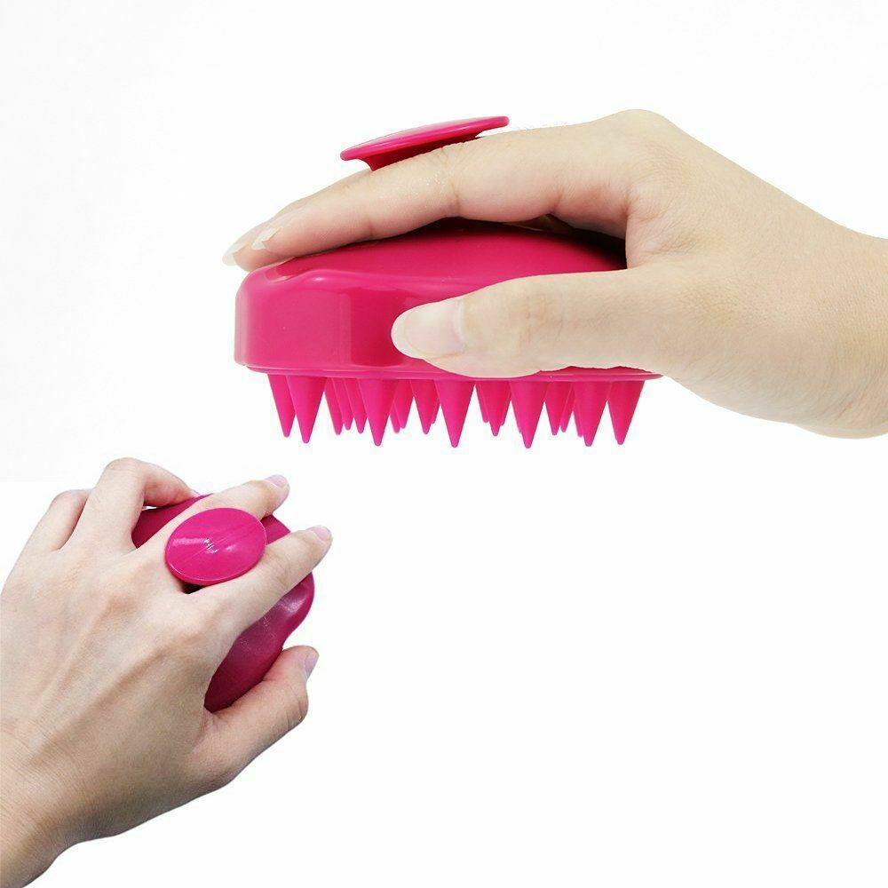 Dandruff Itch Relief Soft Silicone Shampoo Brush Deluxe Salon Hair Care