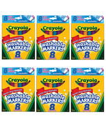 Pack of (6) New Crayola 8ct Washable Bold Markers - $35.49