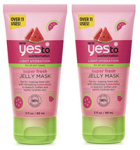 2 Pk Yes To Watermelon Light Hydration Super Fresh Jelly Mask for All Sk... - $16.82