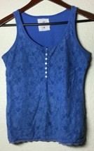 H&M L.O.G.G. Womens M Baby Blue Sleeve Less Tank Top Blouse, Free Shipping - $9.36