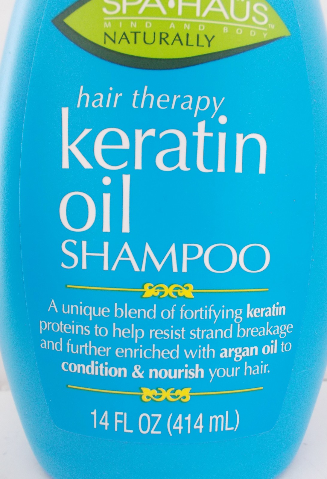 Spa Haus Naturally Hair Therapy Keratin Oil Shampoo 14 Oz