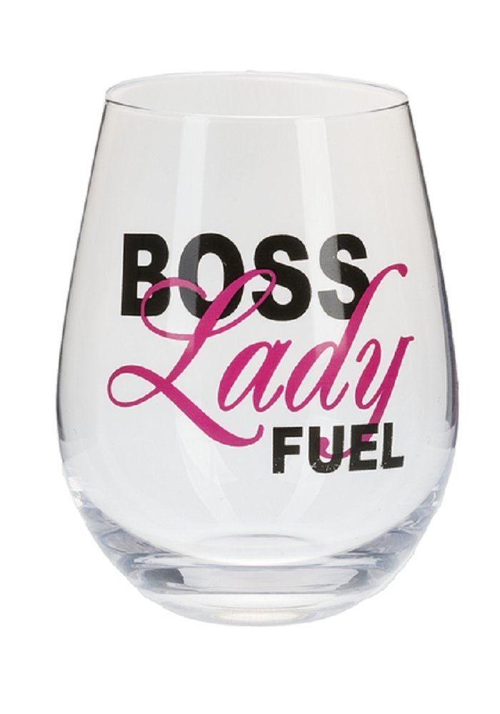Boss Lady Fuel Stemless Wine Glass Glassware