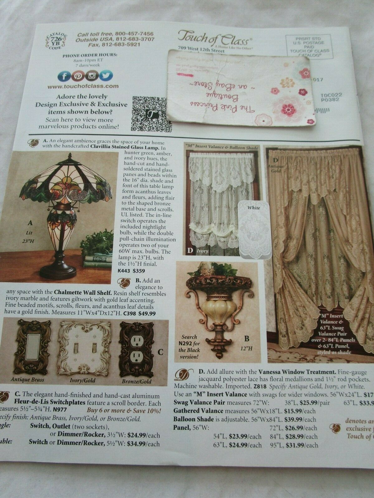 Touch of class catalog spring preview 200 edition ii unique furnishings