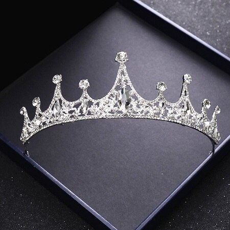 Princess Crystal Crwon Wedding Hair Accessories Bridal Crown Tiaras Headdress We