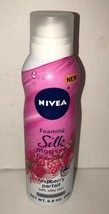 1 Ea Nivea Body Wash Foaming Silk Mousse Raspberry Parfait 6.8Oz So Silky Smooth - $4.83