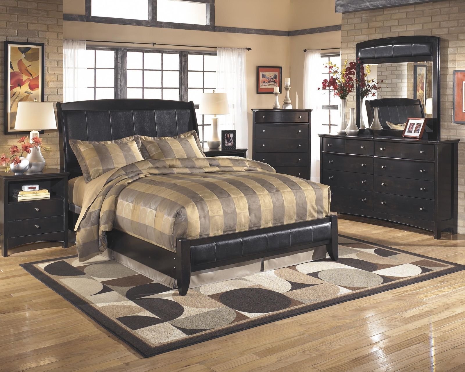 Harmony Dark Brown 4 PCS King Bedroom Set Bedroom Sets