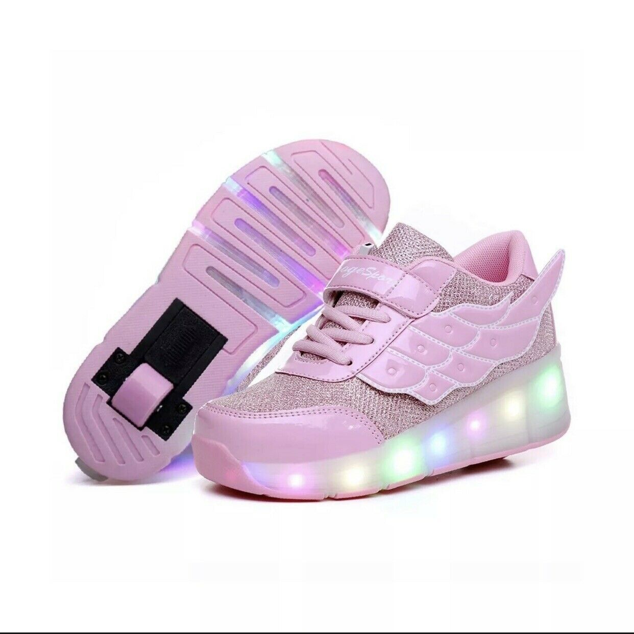 Nsasy Roller Shoes Girl Sneakers with Wheels Become Sport Sneaker with ...