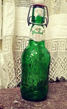 Grolsch Lager Beer Bottle with Porcelain top and bail wire closure - $15.00