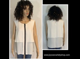 Ivanka Trump Women Who Work Collection Dressy Blouse Top Sz Large  - $59.99