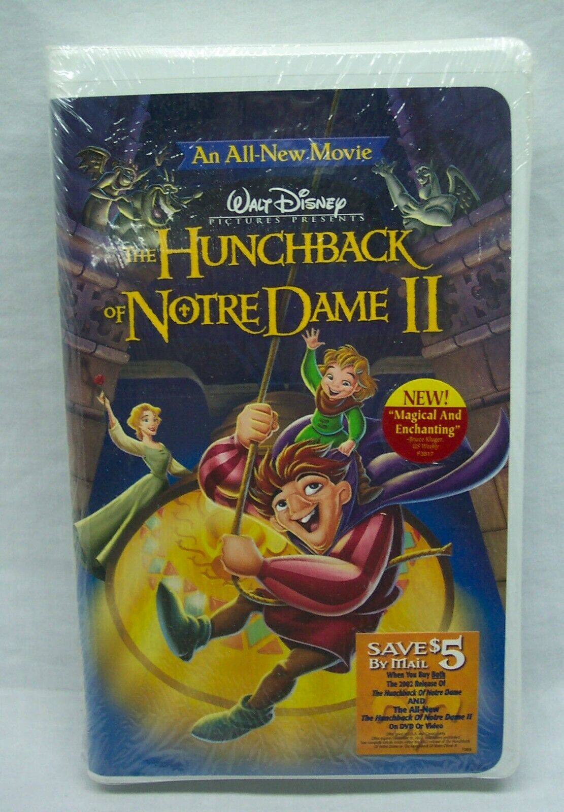 Walt Disney The Hunchback of Notre Dame II VHS VIDEO 2002 NEW - VHS Tapes