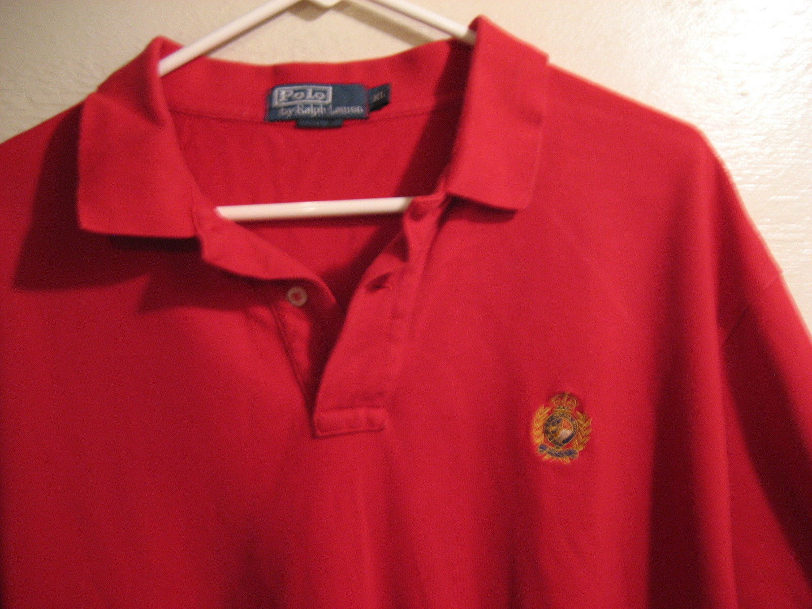 mens POLO BY RALPH LAUREN XL shirt red great condition - Casual Shirts