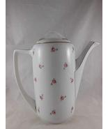 Rosenthal Selb Bavaria Donatello Teapot with Pink Roses 9.5 Inches - $63.35