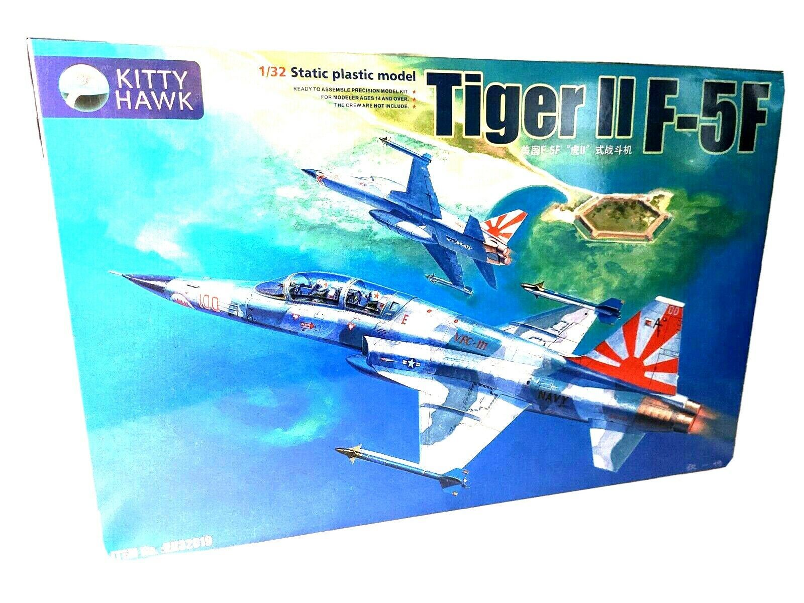 Kitty hawk models 32019 1:3 2 f-5f tiger II fighter new model kit ships usa