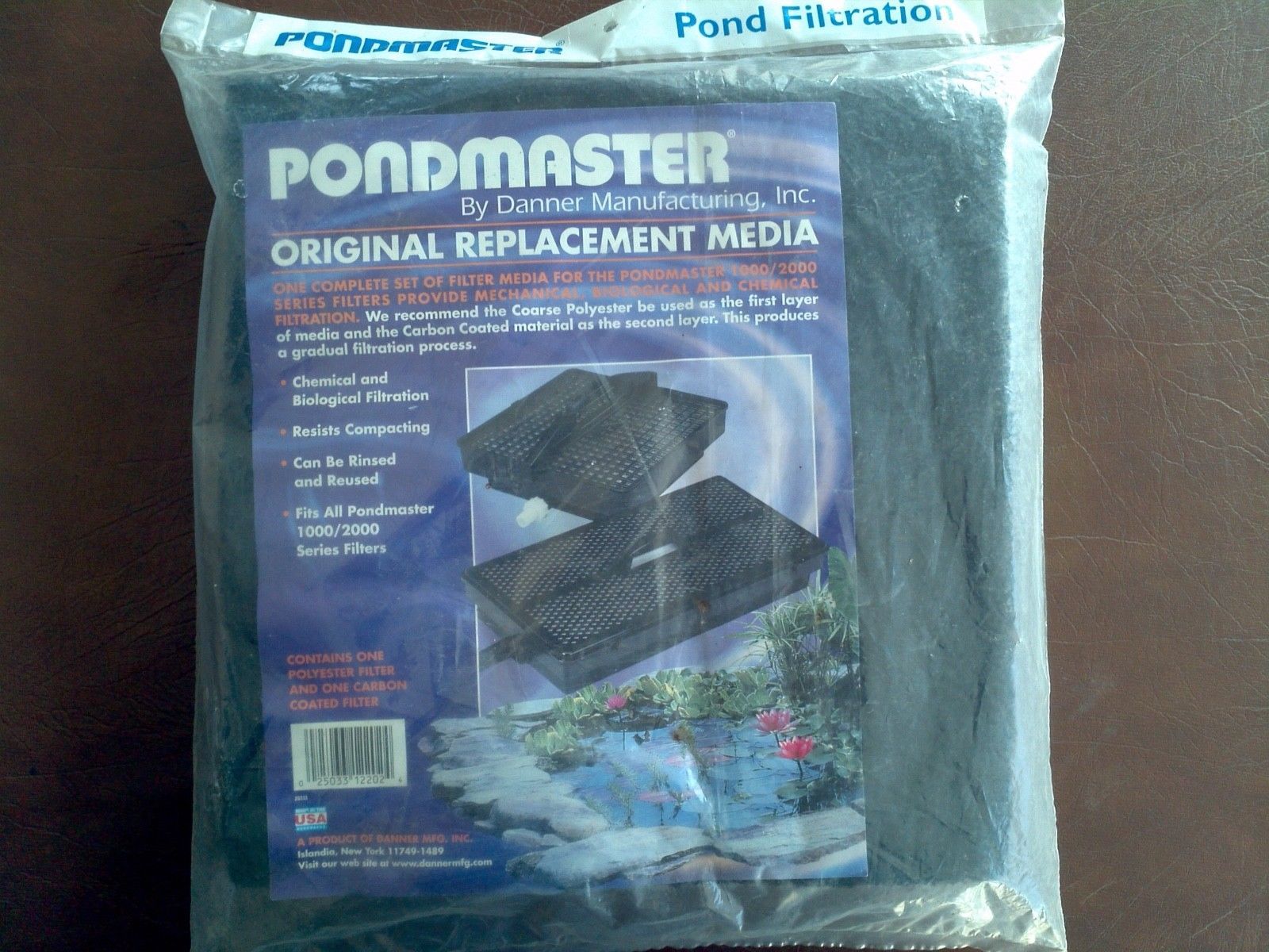 Danner MFG Pondmaster Supreme Carbon and Coarse Pad Replacement Filter Ponds 