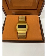 Micrel Digital Watch Gold Tone Stainless Never Been Used, Needs Battery - $95.79