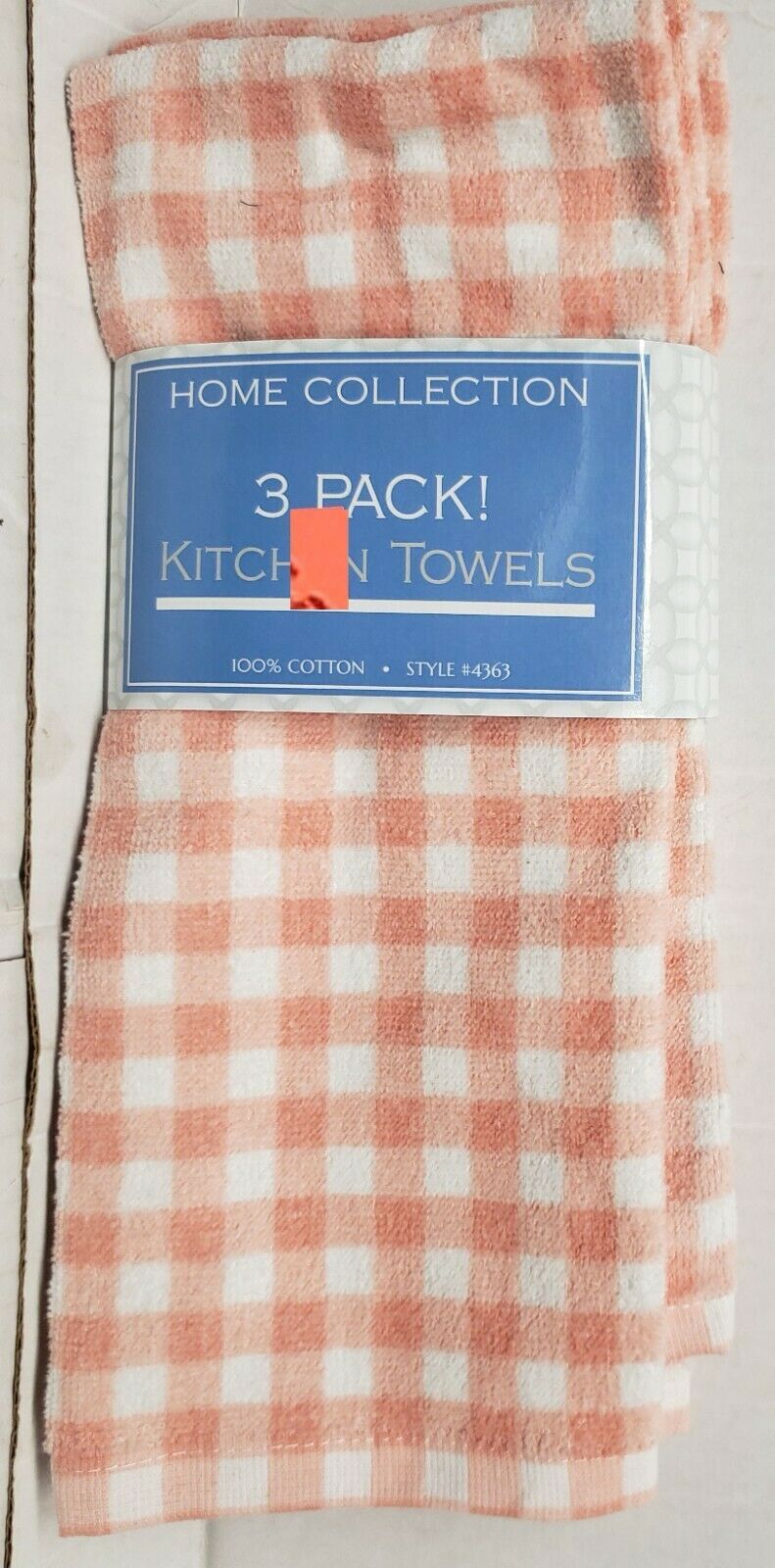 Set of 3 SAME PRINTED COTTON KITCHEN TOWELS 15" x 25" 3 APPLES by Broder 