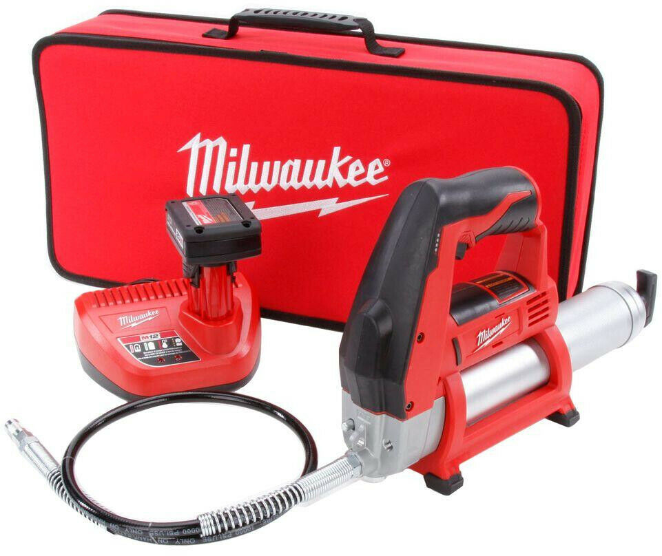Milwaukee Cordless Grease Gun Kit 12V LithiumIon Continuous Flow Case